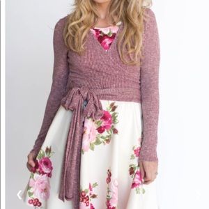 Agnes & Dora wrap top